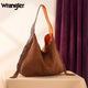 Wrangler Fringe Floral Tooled Hobo Bag