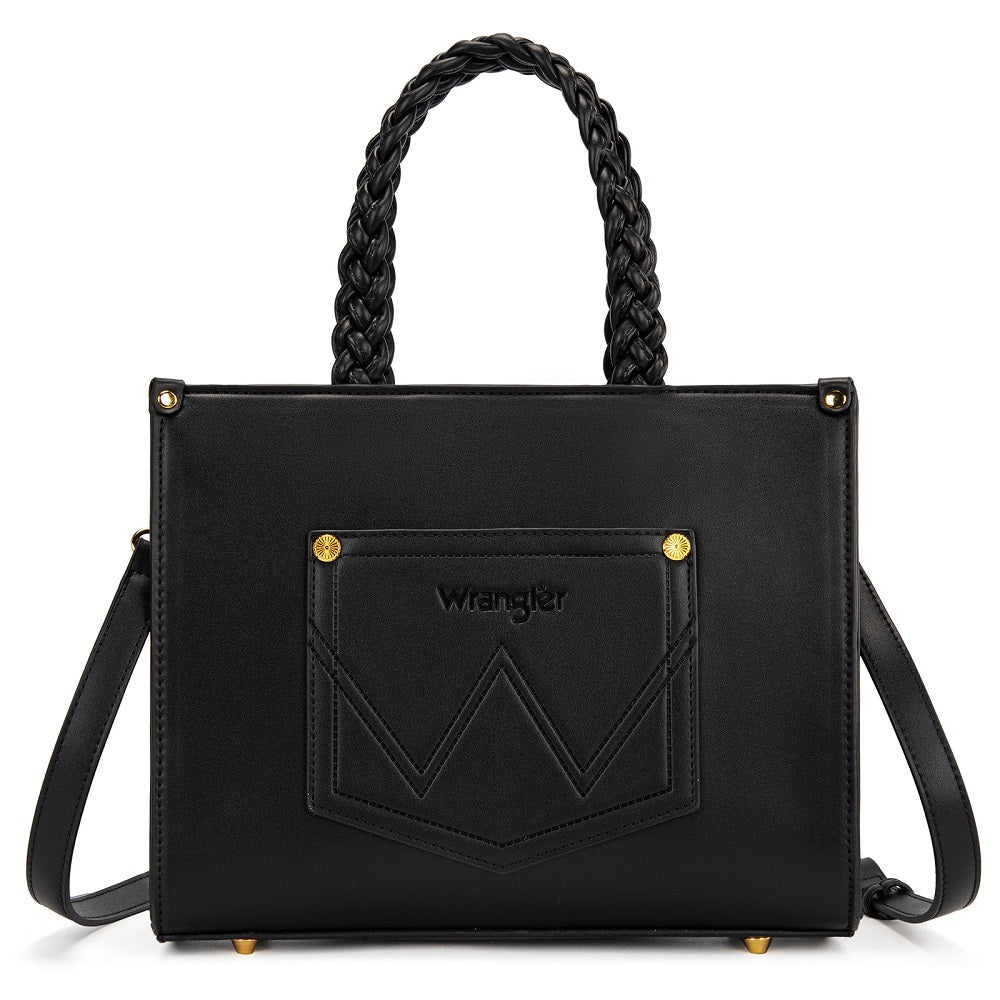 Wrangler Floral Print Braided Tote Bag