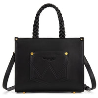 Wrangler Floral Print Braided Tote Bag