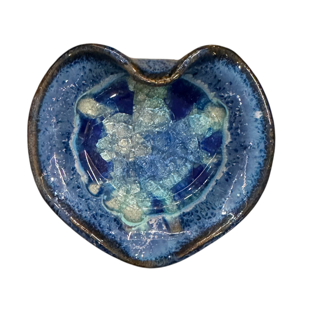 Handmade Mini Heart Glass Dish