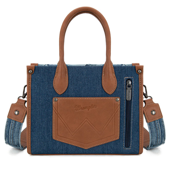Wrangler Woven Denim Concealed Carry Tote/Crossbody