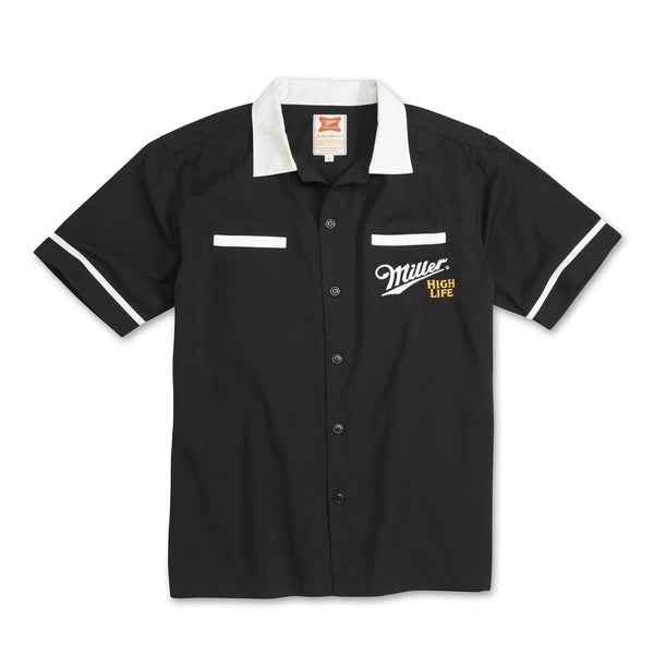 Lebowski Button Up Short Sleeve Shirt - MILLER HIGH LIFE