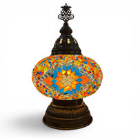 7” Turkish Table Lamp Multicolored