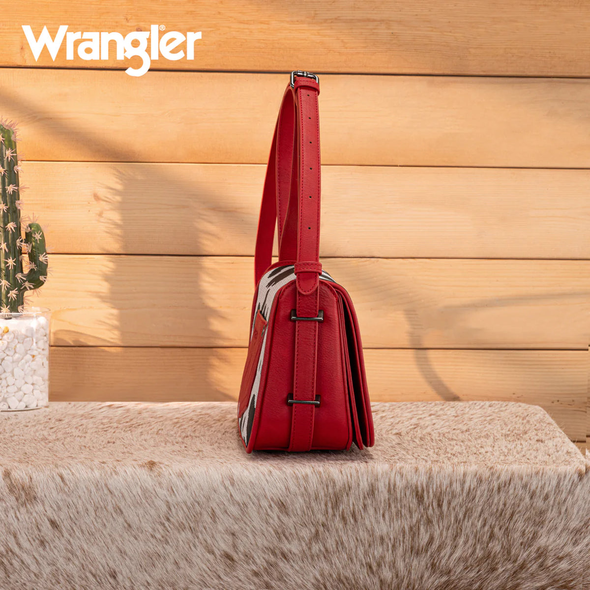 Wrangler Cow Print Crossbody