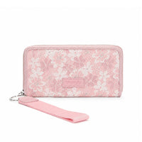Wrangler Lace Floral Zip Around Wallet
