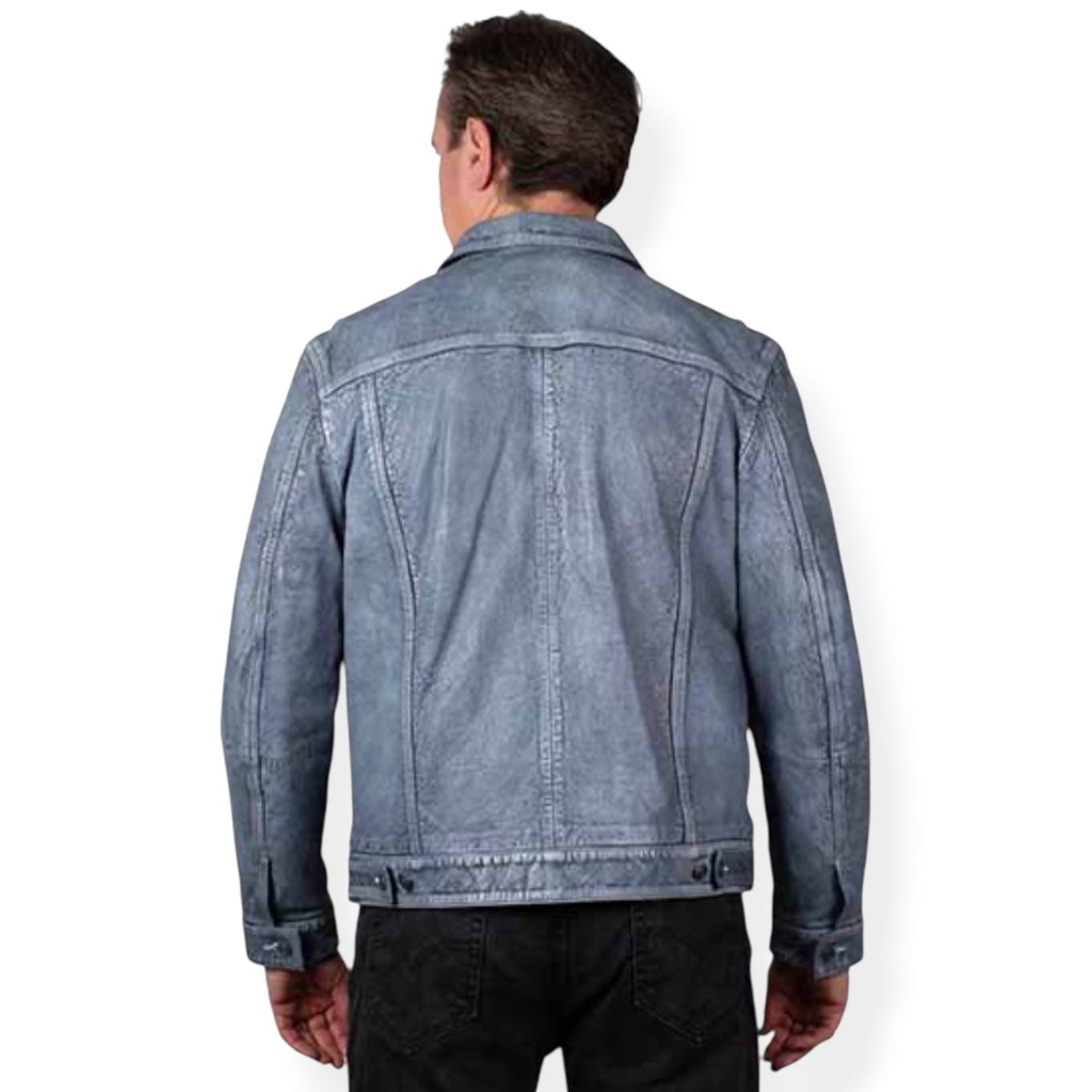 Men’s Scully Stone-Wash Leather Jacket