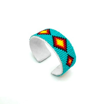 Thick Navajo Made Beaded Bracelet