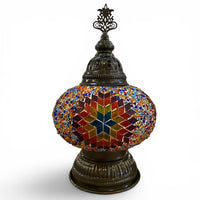 7” Turkish Table Lamp Multicolored