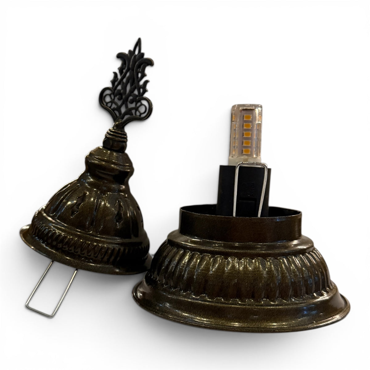 3” White Turkish Table Lamp