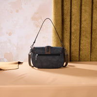Wrangler Braided Tassel Saddle Crossbody Bag