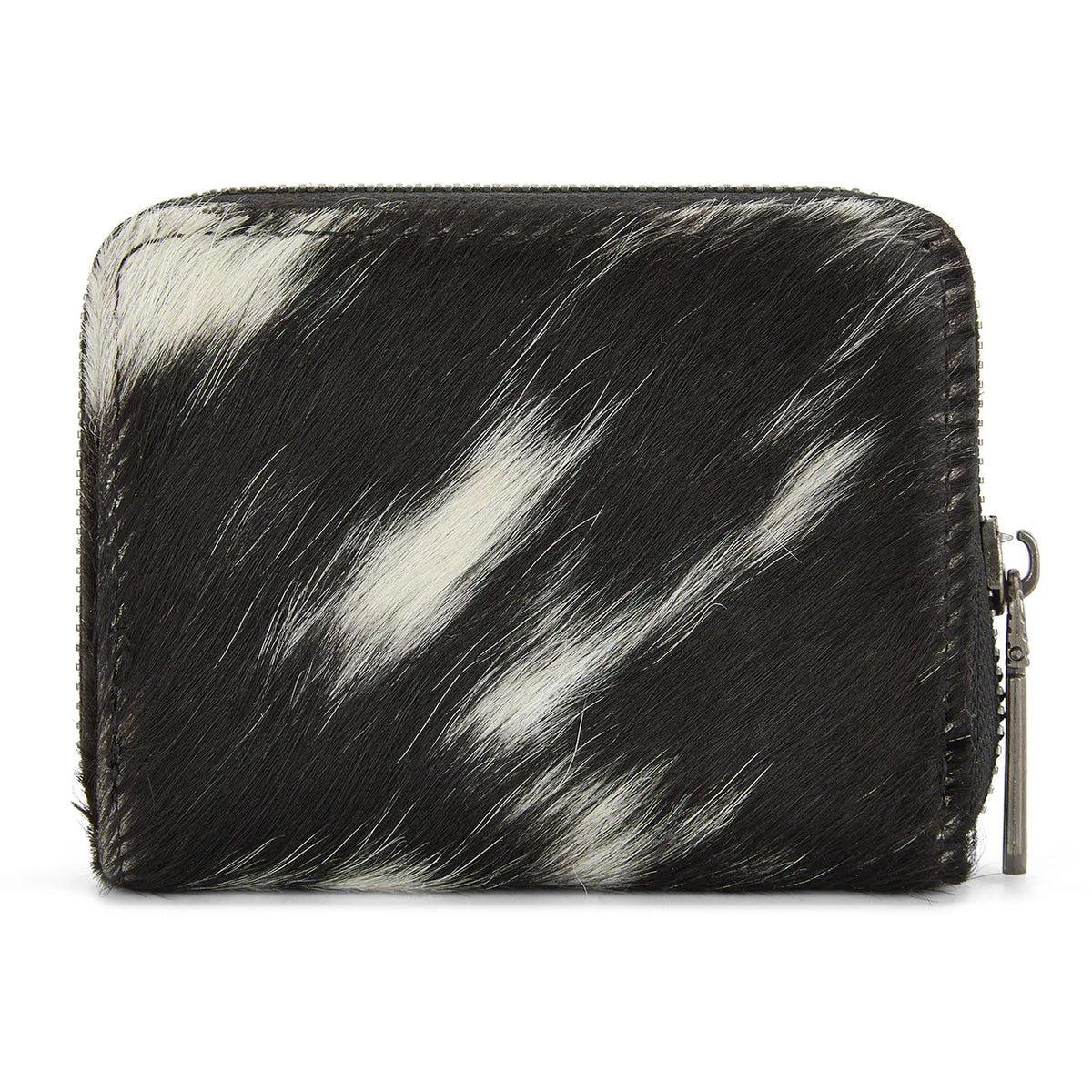 Wrangler Genuine Hair-On Cowhide Zip-Around Wallet