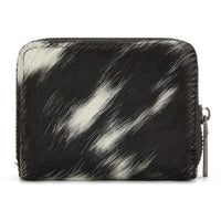 Wrangler Genuine Hair-On Cowhide Zip-Around Wallet