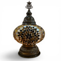 7” Turkish Table Lamp Brown