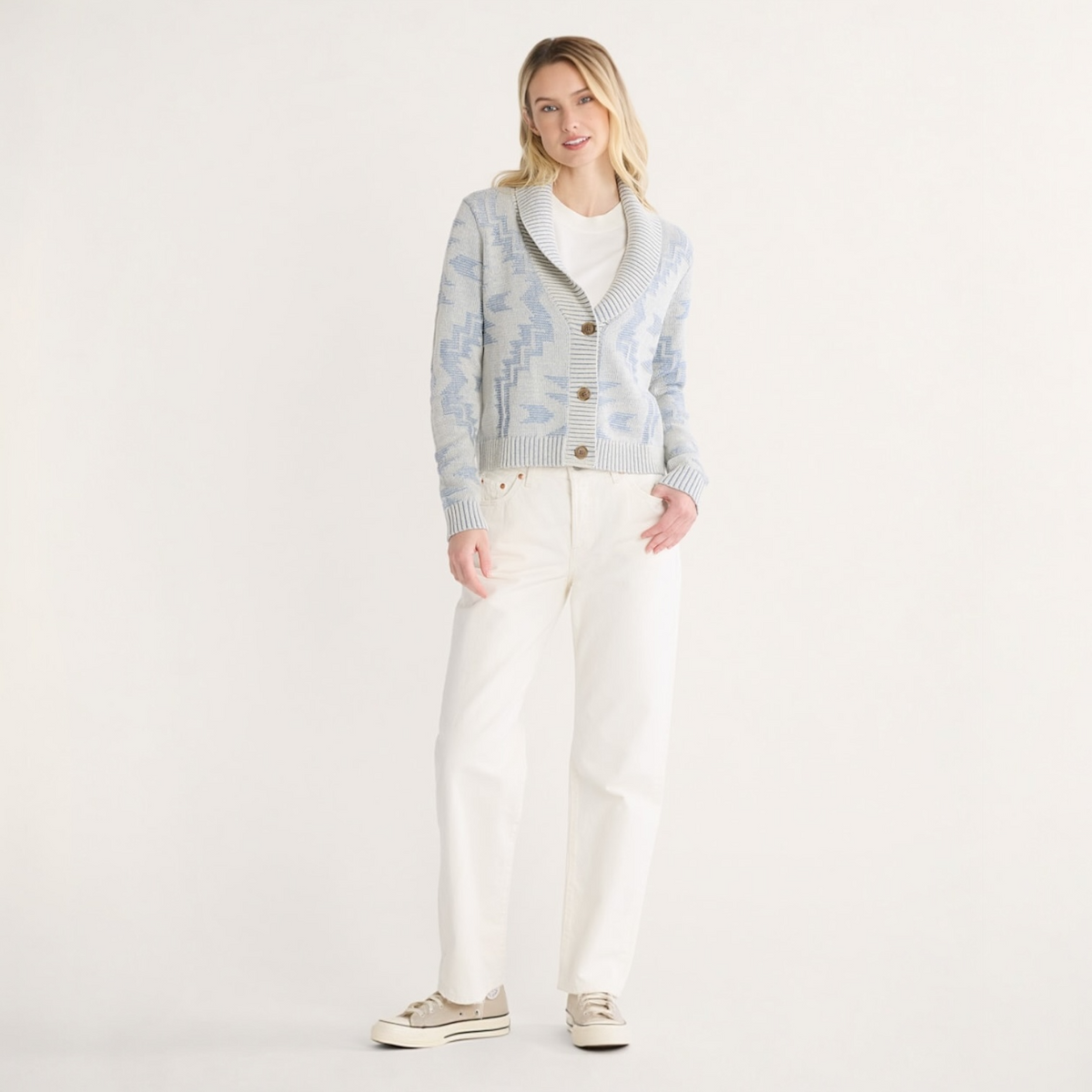 WOMEN'S PENDLETON TEXTURED COTTON CARDIGAN