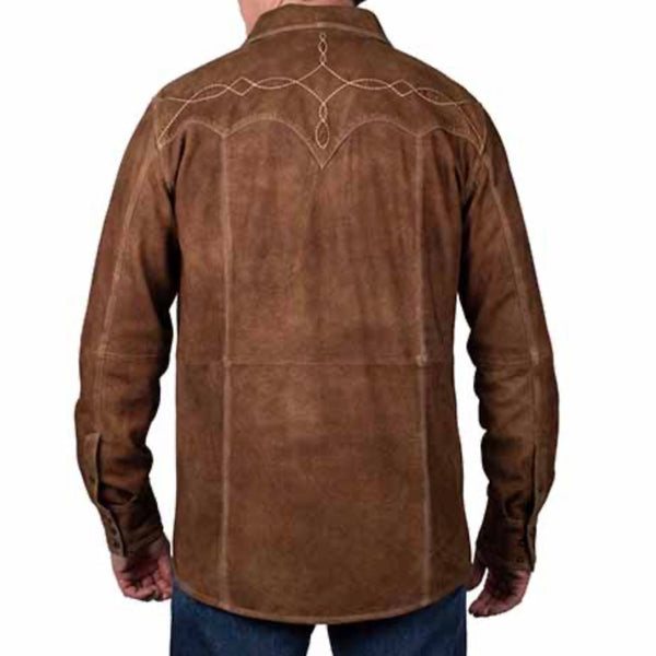 Men’s Scully Suede Snap Shirt Jacket