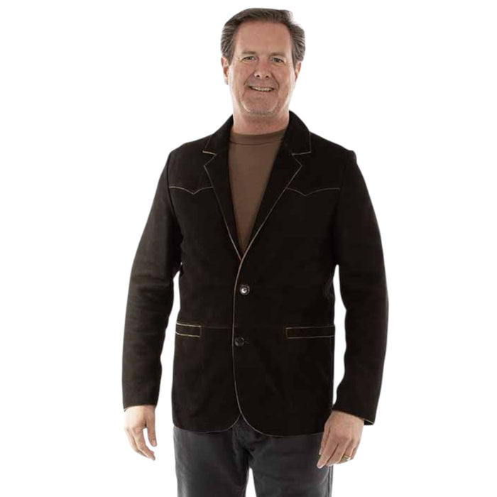 Scully Men’s Black Lambskin Blazer