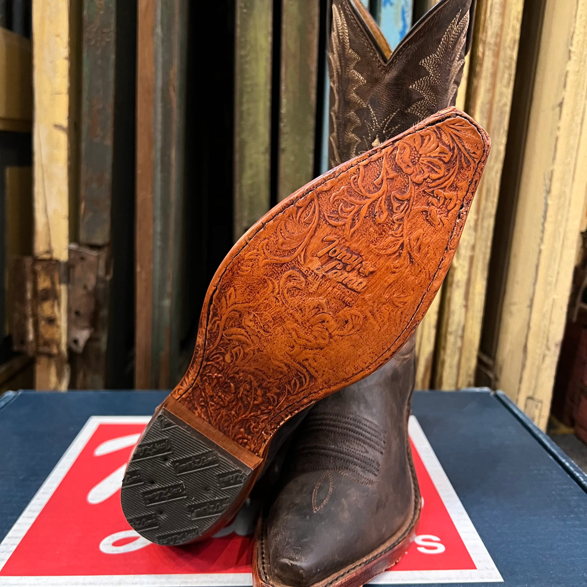 Women’s Tony Lama Chocolate Saigets Goat Boots- Size 6B