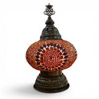 7” Turkish Table Lamp Orange