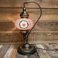 Handmade Half a Heart Turkish Lamps - Purple