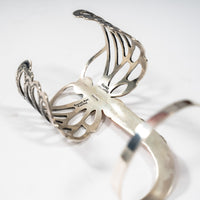 Dragonfly Cuff Bracelet By Russell Sam signed