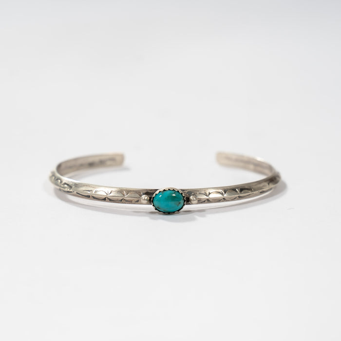 Handcrafted Turquoise and Sterling Silver Bracelet