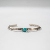 Handcrafted Turquoise and Sterling Silver Bracelet