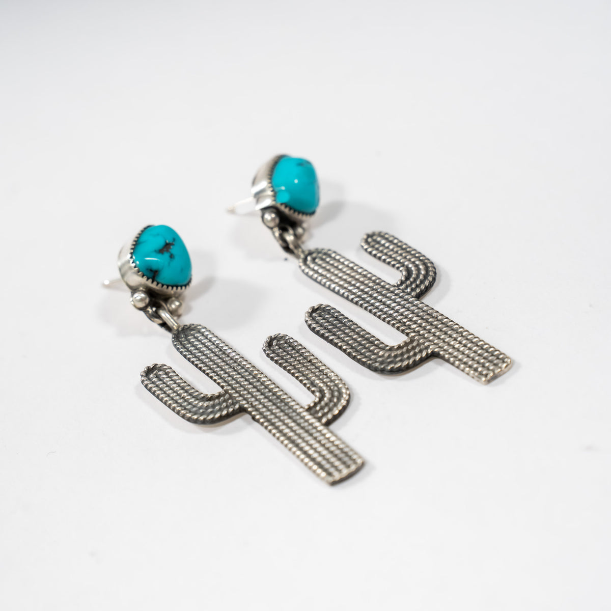 Sterling Silver Saguaro Cactus Earrings