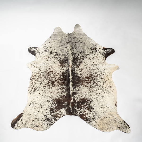 Large Cowhide White and Brown