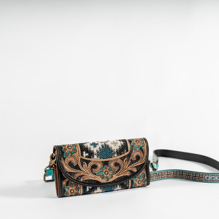 Hand-Tooled Folding Wallet