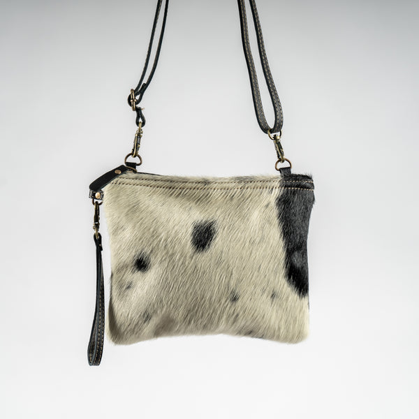 cowhide purse