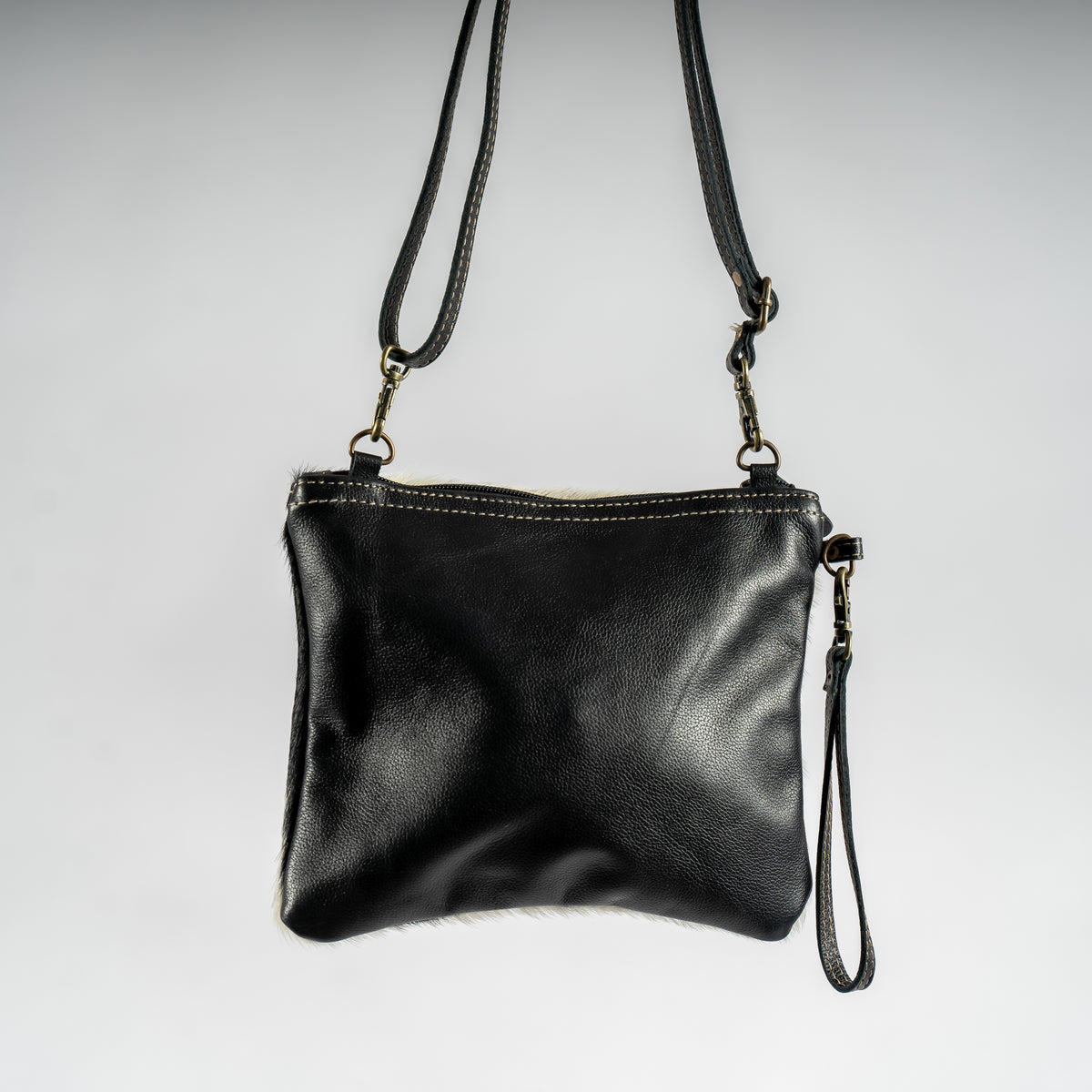 cowhide purse