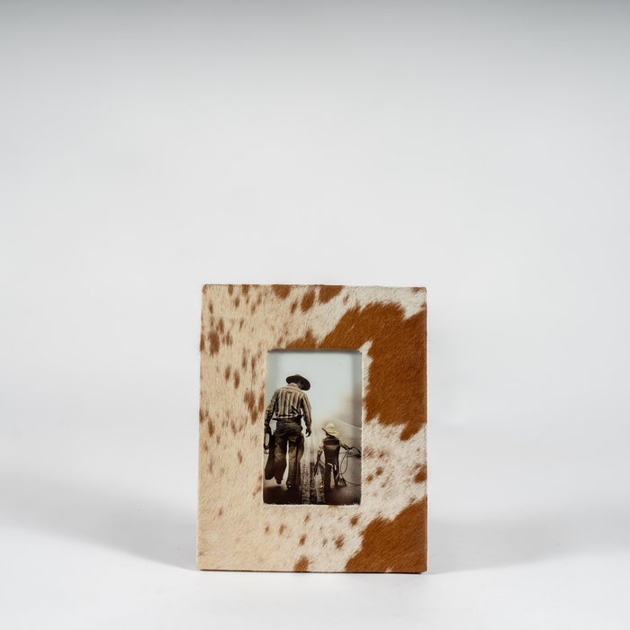 Cowhide Picture Frame (Brown)