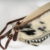 Classic Small & Crossbody Bag Cowhide and canvas Myra bag