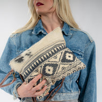 Classic Small & Crossbody Bag Cowhide and canvas