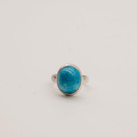 Large Turquoise and Sterling Silver Rings- Size 8