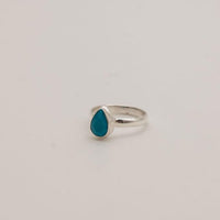 Small Turquoise and Sterling Silver Rings- Size 6