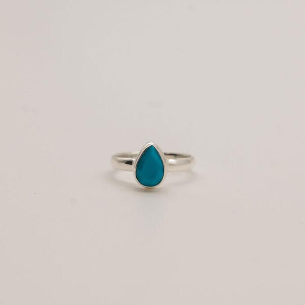 Small Turquoise and Sterling Silver Rings- Size 6