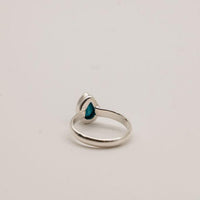 Small Turquoise and Sterling Silver Rings- Size 6