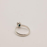 Small Turquoise and Sterling Silver Rings- Size 7