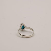 Small Turquoise and Sterling Silver Rings- Size 8