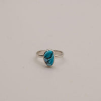 Golden Hill Turquoise Sterling Silver Ring- Size 8