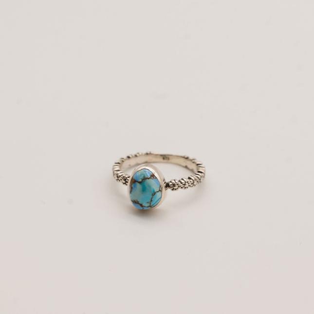 Golden Hill Turquoise and Sterling Silver Ring-Size 8