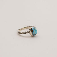 Golden Hill Turquoise and Sterling Silver Ring-Size 8