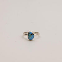 Golden Hill Turquoise Sterling Silver Ring- Size 6