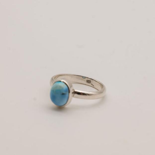 Golden Hill Turquoise Sterling Silver Ring- Size 6