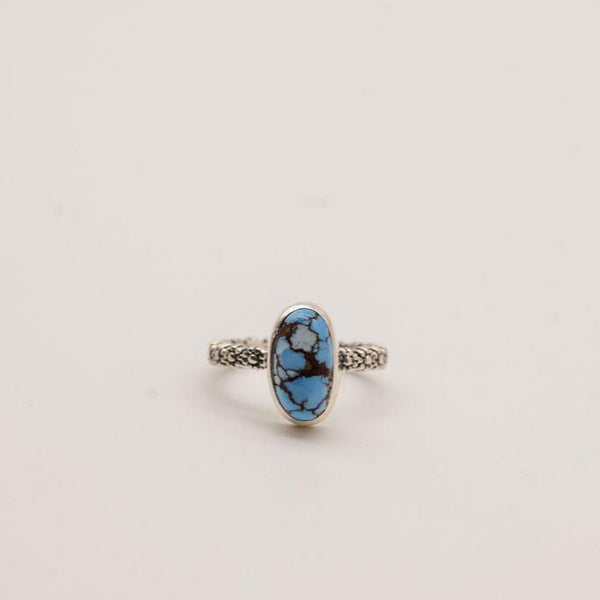 Golden Hill Turquoise and Sterling Silver Ring-Size 6