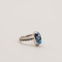 Golden Hill Turquoise and Sterling Silver Ring-Size 6