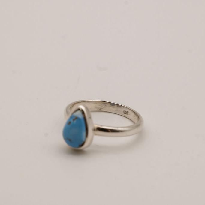 Golden Hill Turquoise Sterling Silver Ring- Size 7