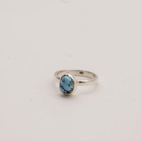 Golden Hill Turquoise Sterling Silver Ring- Size 5