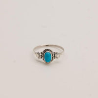 Arizona Turquoise and Sterling Silver Rings with Shell Detail